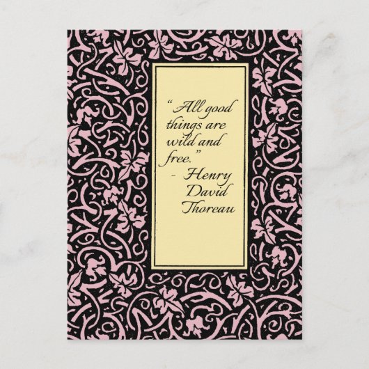 William Morris Grapevine Blad Patroon Briefkaart (Voorkant)