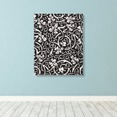 William Morris Grapevine Blad Patroon Canvas Afdruk (Insitu (Houten vloer))