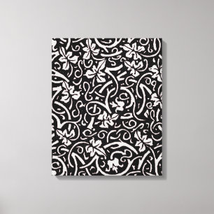 William Morris Grapevine Blad Patroon Canvas Afdruk