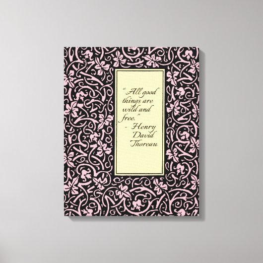 William Morris Grapevine Blad Patroon Canvas Afdruk (Voorkant)