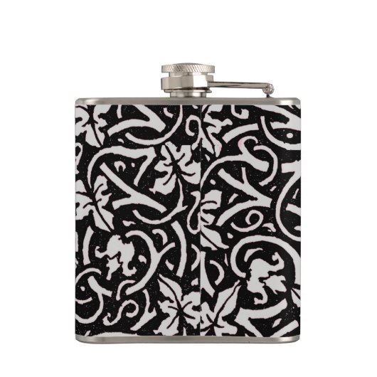 William Morris Grapevine Blad Patroon Heupfles (Achterkant)