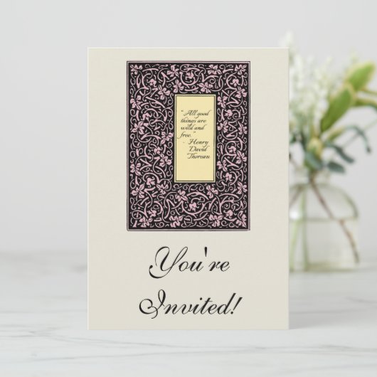 William Morris Grapevine Blad Patroon Kaart (Staand voorkant)