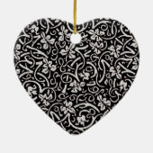 William Morris Grapevine Blad Patroon Keramisch Ornament (Achterkant)