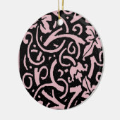 William Morris Grapevine Blad Patroon Keramisch Ornament (Links)