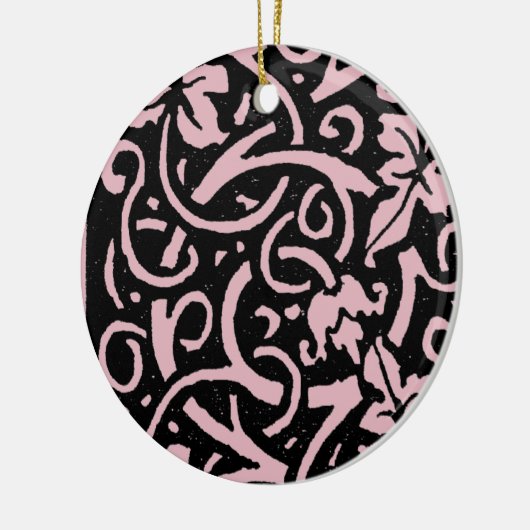 William Morris Grapevine Blad Patroon Keramisch Ornament (Links)