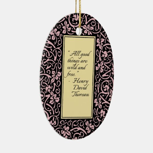 William Morris Grapevine Blad Patroon Keramisch Ornament (Rechts)