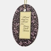 William Morris Grapevine Blad Patroon Keramisch Ornament (Links)