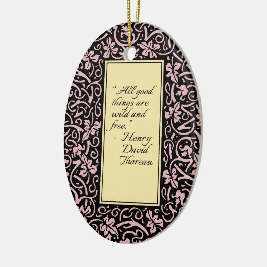 William Morris Grapevine Blad Patroon Keramisch Ornament (Links)