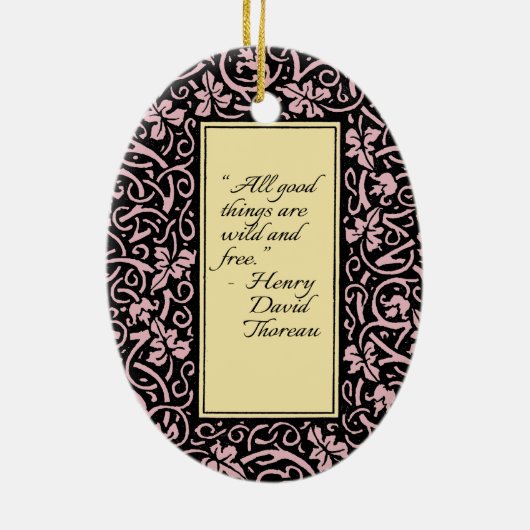 William Morris Grapevine Blad Patroon Keramisch Ornament (Achterkant)