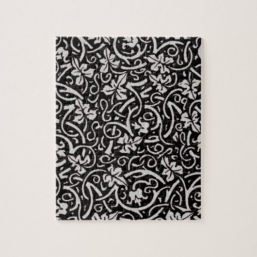 William Morris Grapevine Blad Patroon Legpuzzel (Verticaal)