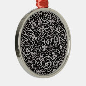 William Morris Grapevine Blad Patroon Metalen Ornament (Rechts)