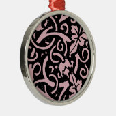 William Morris Grapevine Blad Patroon Metalen Ornament (Rechts)