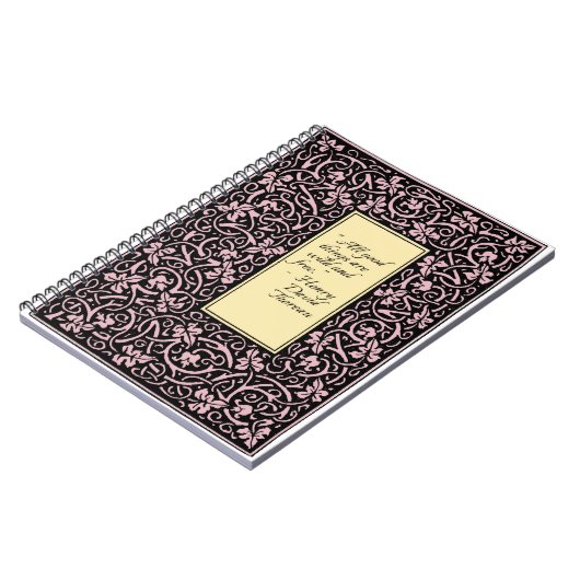 William Morris Grapevine Blad Patroon Notitieboek (Linkerzijde)