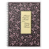 William Morris Grapevine Blad Patroon Notitieboek (Voorkant)