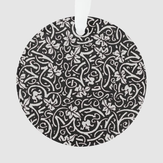 William Morris Grapevine Blad Patroon Ornament (voorkant)