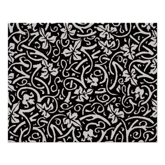 William Morris Grapevine Blad Patroon Poster (Voorkant)