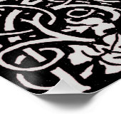 William Morris Grapevine Blad Patroon Poster (Hoek)