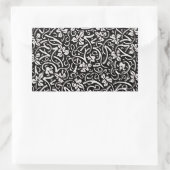 William Morris Grapevine Blad Patroon Rechthoekige Sticker (Tas)