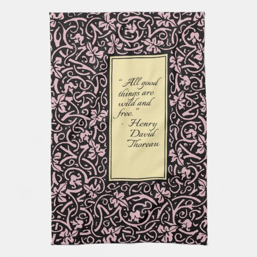 William Morris Grapevine Blad Patroon Theedoek (Verticaal)