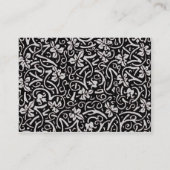William Morris Grapevine Blad Patroon Visitekaartje (Achterkant)