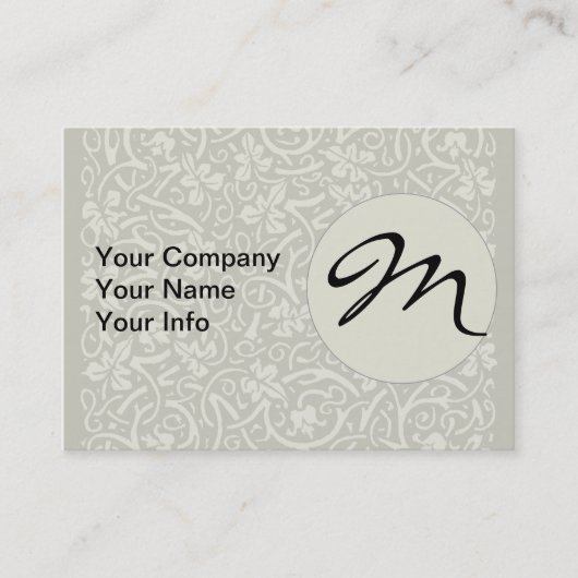 William Morris Grapevine Blad Patroon Visitekaartje (Voorkant)