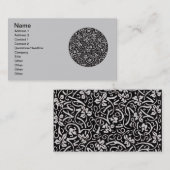 William Morris Grapevine Blad Patroon Visitekaartje (Voorkant / Achterkant)