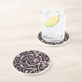 William Morris Grapevine Blad Patroon Zandsteen Onderzetter (Zijkant)