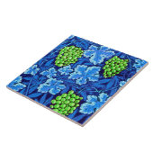 William Morris Grapevine, Cobalt Blue Tegeltje (Zijkant)