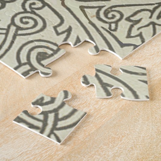 William Morris Grapevine Green Wallpaper Legpuzzel (Zijkant)