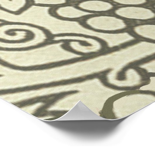 William Morris Grapevine Green Wallpaper Poster (Hoek)