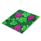William Morris Grapevine, Magenta en Green Tegeltje (Zijkant)