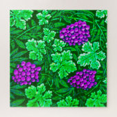 William Morris Grapevine, Paars en groen Legpuzzel (Horizontaal)