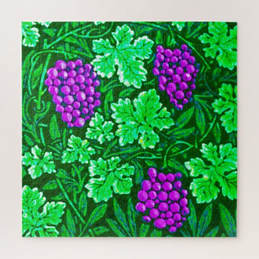 William Morris Grapevine, Paars en groen Legpuzzel (Verticaal)