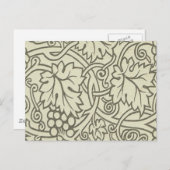 William Morris Grapevine Sage Wallpaper Briefkaart (Voorkant / Achterkant)