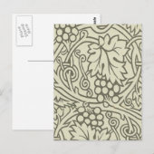 William Morris Grapevine Sage Wallpaper Briefkaart (Voorkant / Achterkant)