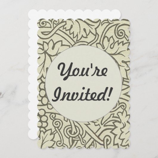 William Morris Grapevine Sage Wallpaper Kaart (Voorkant / Achterkant)