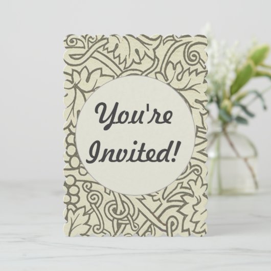 William Morris Grapevine Sage Wallpaper Kaart (Staand voorkant)