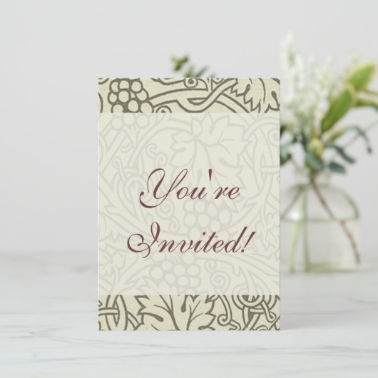 William Morris Grapevine Sage Wallpaper Kaart (Staand voorkant)