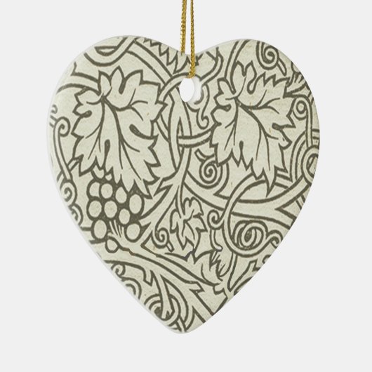 William Morris Grapevine Sage Wallpaper Keramisch Ornament (Rechts)