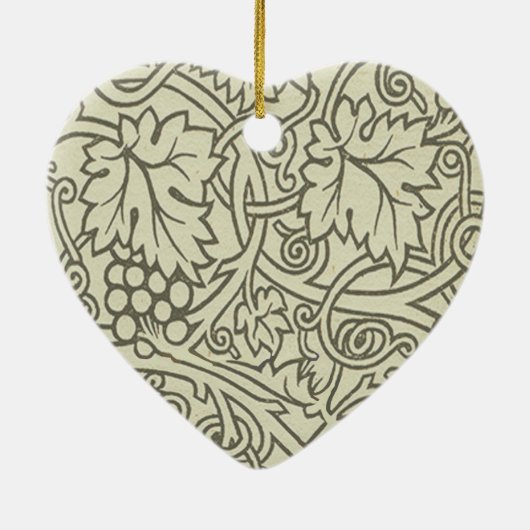 William Morris Grapevine Sage Wallpaper Keramisch Ornament (Achterkant)