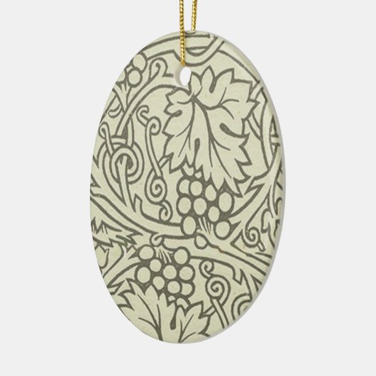William Morris Grapevine Sage Wallpaper Keramisch Ornament (Links)