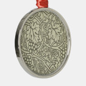 William Morris Grapevine Sage Wallpaper Metalen Ornament (Rechts)