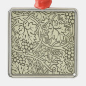 William Morris Grapevine Sage Wallpaper Metalen Ornament (Voorkant)