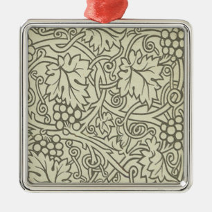 William Morris Grapevine Sage Wallpaper Metalen Ornament
