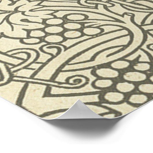 William Morris Grapevine Sage Wallpaper Poster (Hoek)