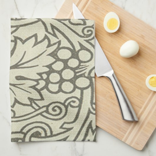 William Morris Grapevine Sage Wallpaper Theedoek (Quarter Fold)