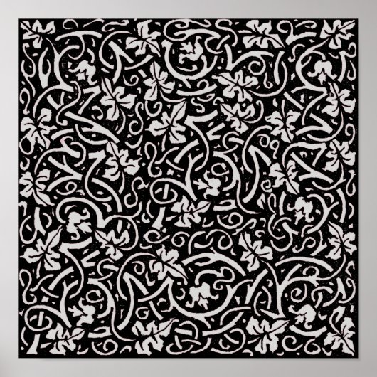 William Morris Grapevine Wallpaper Pattern Poster (Voorkant)