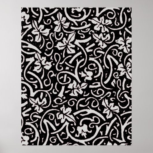 William Morris Grapevine Wallpaper Pattern Poster (Voorkant)