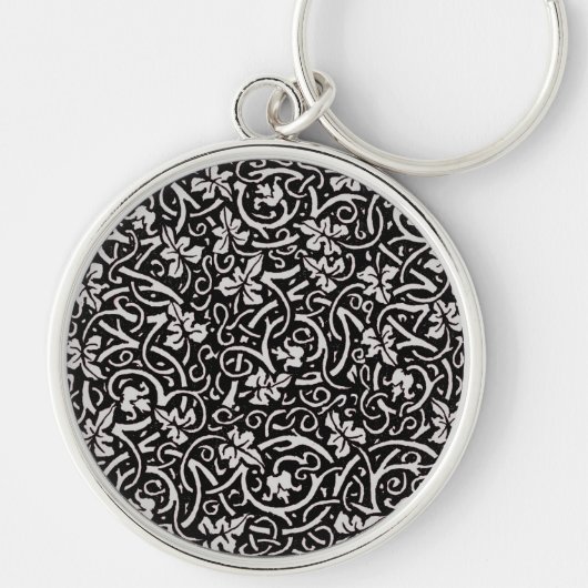 William Morris Grapevine Wallpaper Pattern Sleutelhanger (Voorkant)
