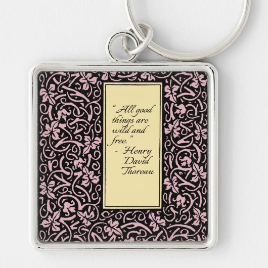 William Morris Grapevine Wallpaper Pattern Sleutelhanger (Voorkant)